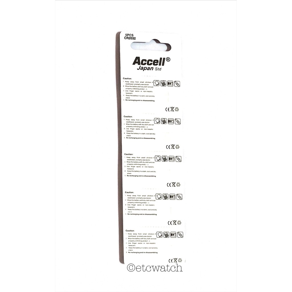 พร้อมส่ง-gt-ถ่านกระดุม-accell-cr2032-1แผง-5ก้อน