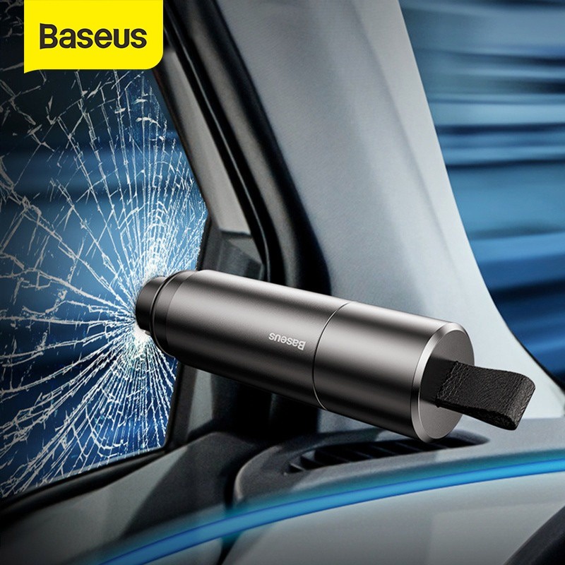 ภาพหน้าปกสินค้าพร้อมส่ง️แท้️Baseus ที่ทุบกระจกรถยนต์ ที่ตัดสายเข็มขัดนิรภัย ค้อนทุบกระจก รถยนต์ Window Glass Breaker Seat Belt Cutter จากร้าน twentyyy200 บน Shopee