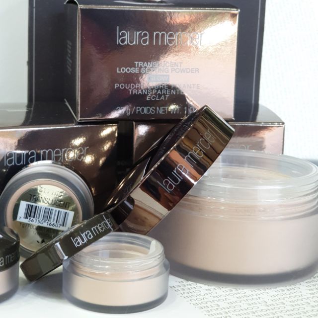 ใหม่laura-glow-แป้งฝุ่น-translucent-loose-setting-powder-glow