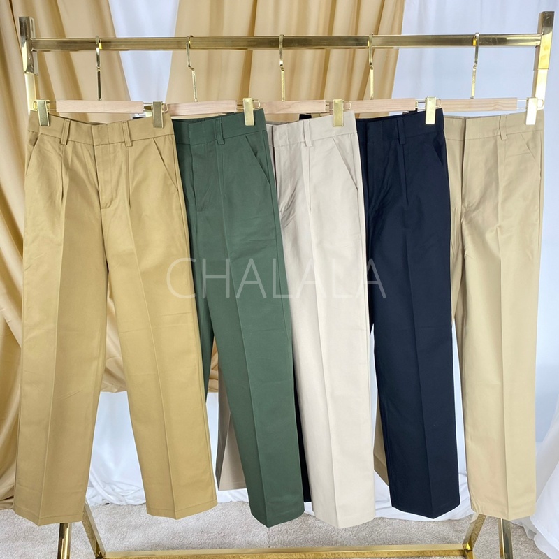 bws-กางเกงขายาว-กางเกงขายาวกระบอก-กางเกงทรงผู้หญิง-ผ้าสปอย-งานไซส์-สีพื้น-มี-5-สี-มี-4-ขนาด