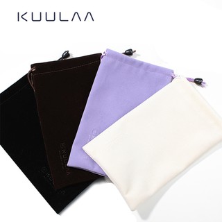 Kuulaa กระเป๋ามีหูรูด ซักได้ กระเป๋าใส่แบตสำรอง สำหรับ IOS Android สมาร์ทโฟน โทรศัพท์มือถือ
