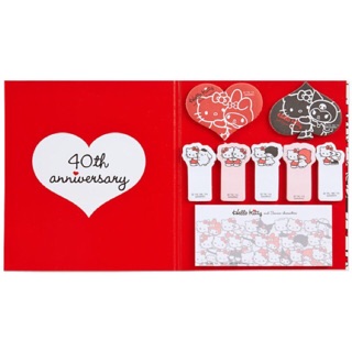 Hello Kitty Sticky Memo Set 40th Anniversary