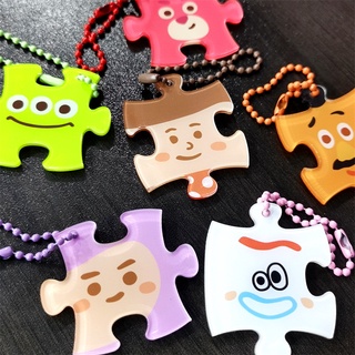 พวงกุญแจ ทำจากอะคริลิค จี้บล็อกตัวต่อ รูป Toy Story ขนาดเล็ก สําหรับห้อยกุญแจ