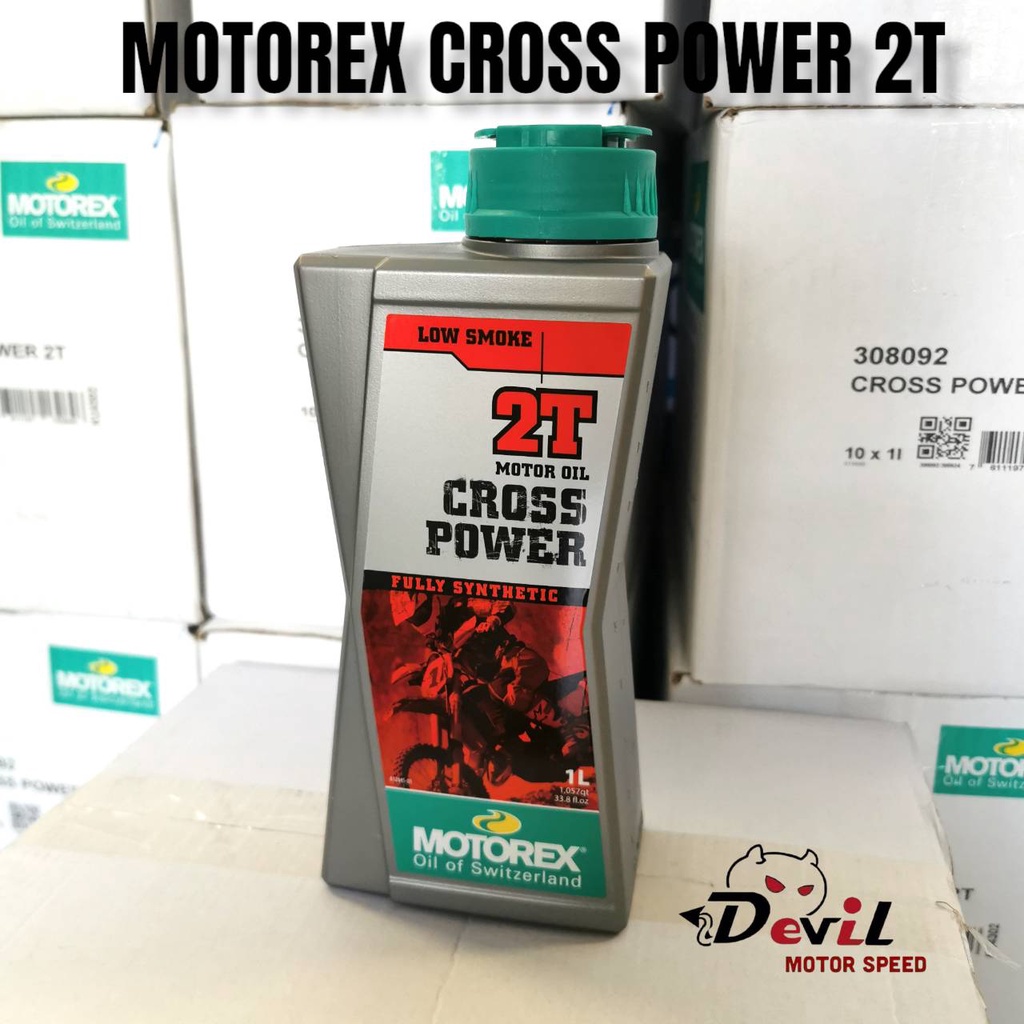 motorex-cross-power-2t-1-0l-newmodel-น้ำมัน2tแท้100-น้ำมัน2tรถแข่ง