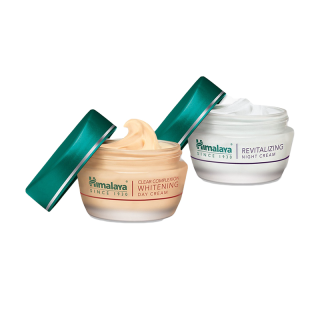 Himalaya Brightening Day Cream 50ml+Revitalizing Night Cream 50ml เดย์ครีม+ไนท์ครีม