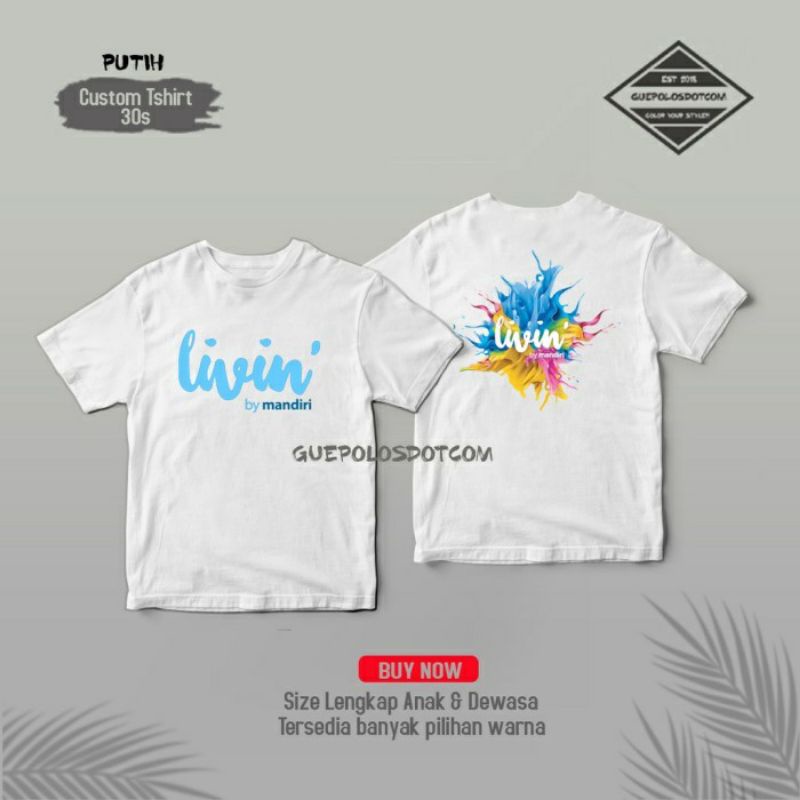 เสื้อยืดผ้าฝ้ายพิมพ์ลาย-เสื้อยืด-พิมพ์ลาย-livin-by-self-costum-livin-สําหรับเด็ก