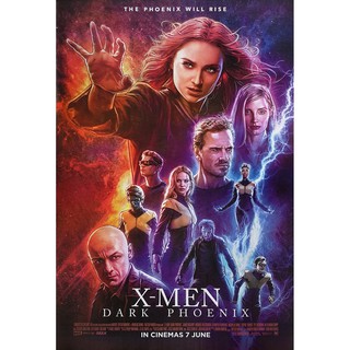 โปสเตอร์ หนัง X-เม็น ดาร์ก ฟีนิกซ์ X-Men Dark Phoenix 2019 POSTER 24”x35” Inch Superhero Marvel