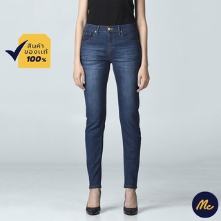 สินค้า Mc JEANS กางเกงยีนส์ กางเกงยีนส์ แม็ค แท้ ผู้หญิง กางเกงขายาว ทรงขาเดฟ Mc Me สียีนส์ ทรงสวย MBM1015