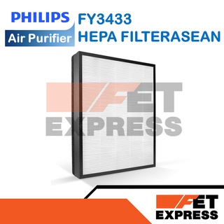 HEPA FILTERASEAN FY3433 แผ่นกรองเครื่ิองฟอกอากาศ สำหรับเครื่องฟอกอากาศ PHILIPS รุ่น AC3256 , AC3259 (996510075473)