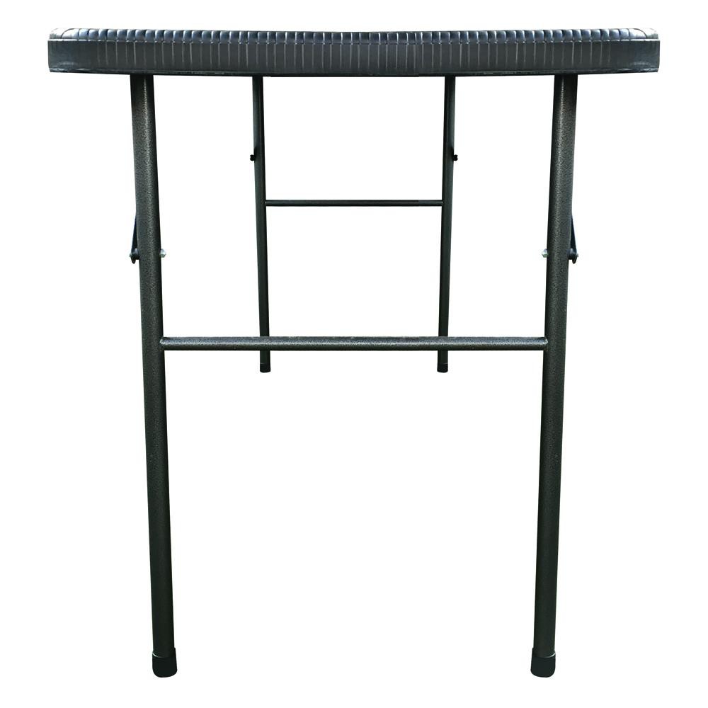 เฟอร์นิเจอร์ปิคนิค-โต๊ะอเนกประสงค์พับลายหวาย-hdpe-sure-fr-120-120-ซม-สีดำ-เฟอร์นิเจอร์นอกบ้าน-สวน-อุปกรณ์ตกแต่ง-folding