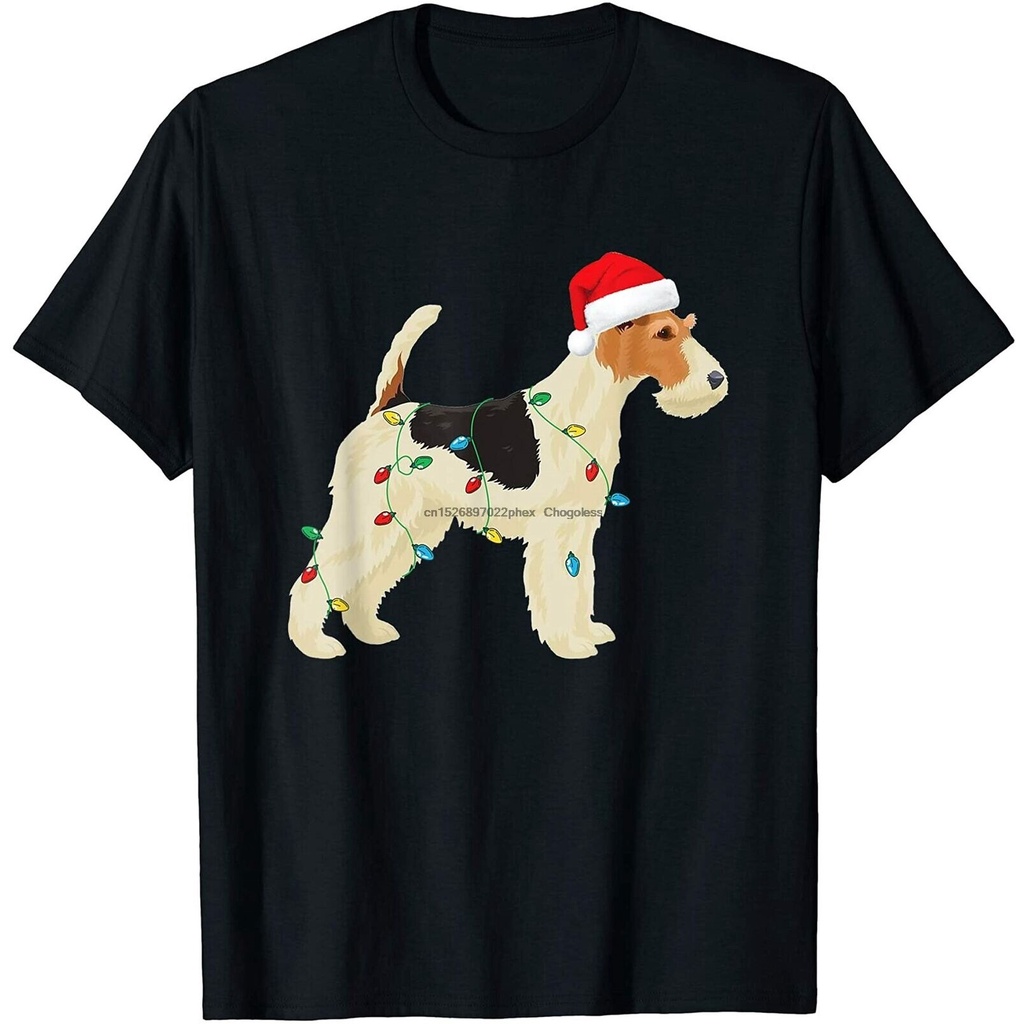 เสื้อยืดพิมพ์ลายแฟชั่น-เสื้อยืด-พิมพ์ลายสุนัขจิ้งจอก-ซานต้าคลอส-ของขวัญวันเกิด-สําหรับคริสต์มาส
