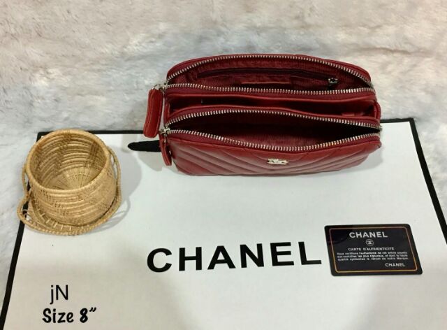 กระเป๋าแบรนด์เนม-chanel-เกรด-พรีเมี่ยม-size-8-นิ้ว-โดยป