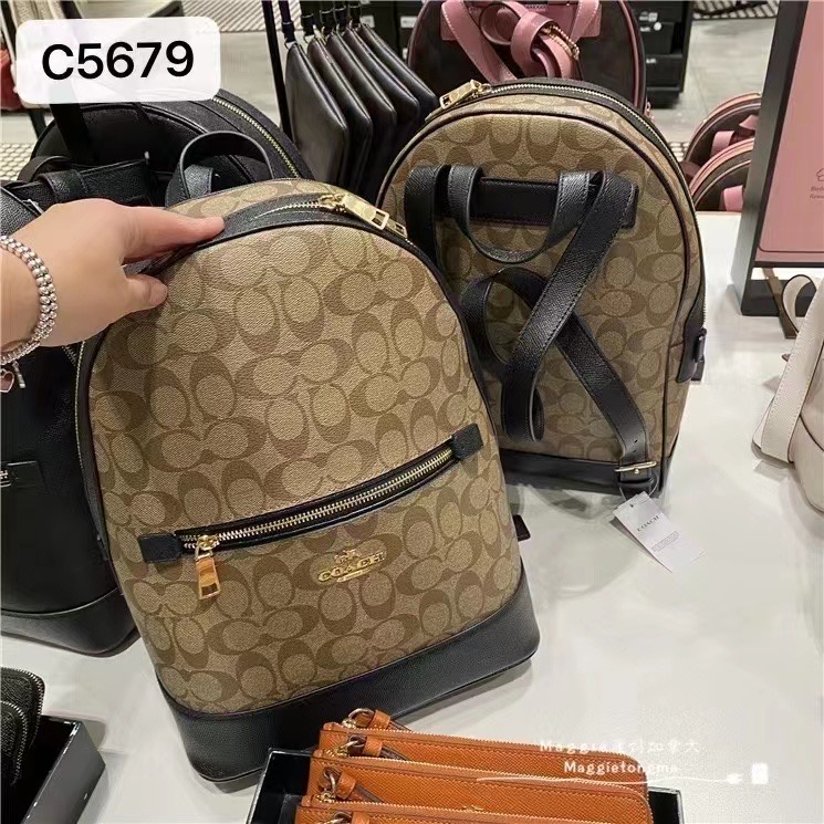 outlet-ส่วนลด-coach-c5795-c5679-กระเป๋าเป้ผู้หญิง-กระเป๋าเป้เดินทาง-กระเป๋าเป้สะพายหลังซิปคู่