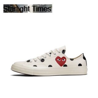 CDG Play x Converse Polka Dot CTAS 70 Low White dot Rei Kawakubo  ของแท้ 100 %