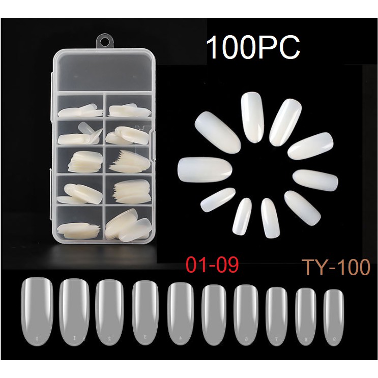 ภาพสินค้าเล็บปลอม เล็บpvc สีขาว สีใส100 ชิ้น ขาวแบบเต็มเล็บ เล็บปลอม PVC แบบเต็มเล็บ 100ชิ้น จากร้าน rohwxy บน Shopee ภาพที่ 4