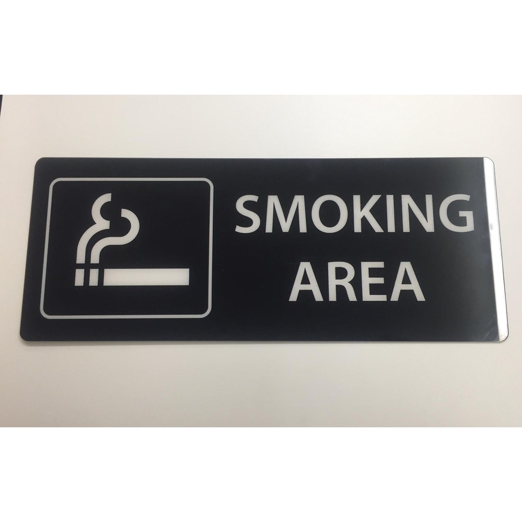 ป้ายSMOKING AREA(พื้นที่สูบบุรี่) Shopee Thailand