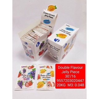 เยลลี่ Double Flavor Jelly Piece 1 กล่อง บรรจุ 30 ชิ้น