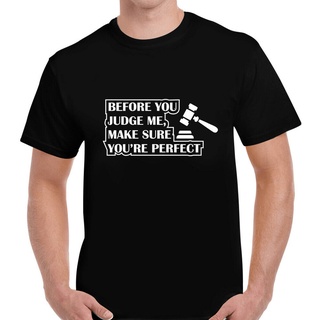 เสื้อยืด พิมพ์ลายคําคมตลก Before You Judge Me สําหรับผู้ชาย และผู้หญิงS-5XL