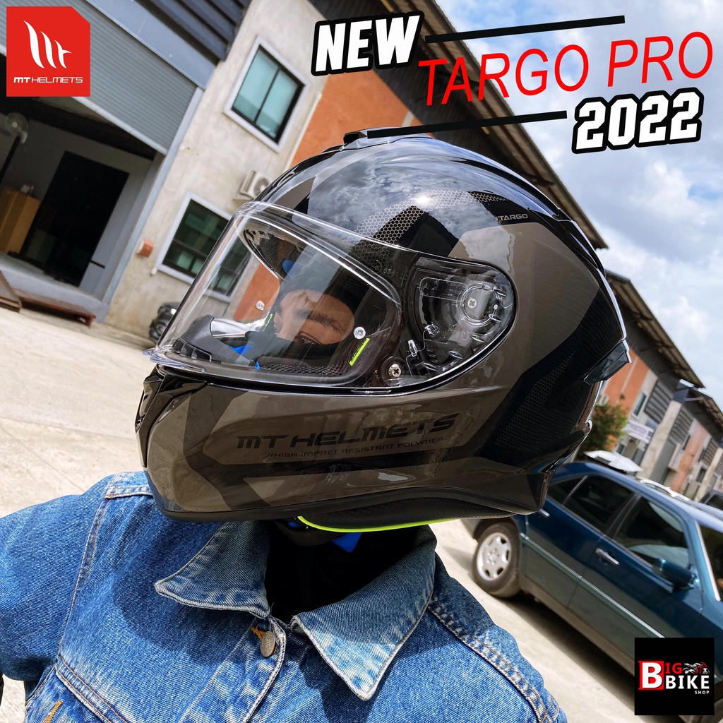 หมวกกันน็อค MT TARGO PRO 2022 รุ่นใหม่ล่าสุด แถมฟรีสปอยเลอร์ | Shopee ...