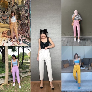 affogato trousers everydaymacchiato กางเกงขายาว กางเกงทำงาน กางเกงเอวสูง กางเกงใส่ไปทะเล กางเกงใส่ไปงาน กางเกงใส่ไปทำงาน