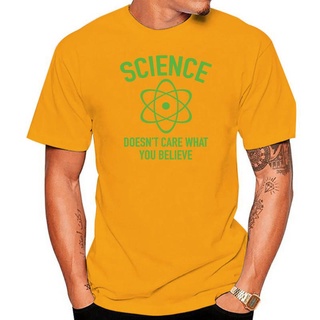 เสื้อยืดคอกลม พิมพ์ลาย Doesnt Care What You Believe สไตล์วิทยาศาสตร์สามารถปรับแต่งได้
