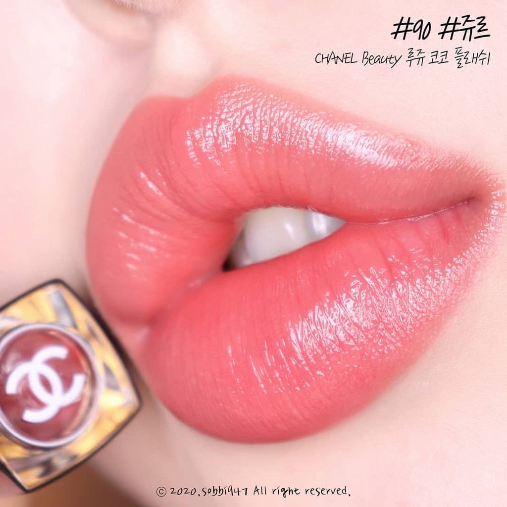 ROUGE COCO FLASH Hydrating vibrant shine lip colour 90 - Jour, CHANEL