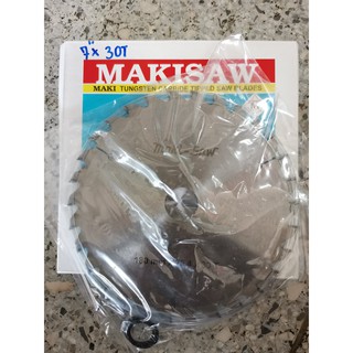 ใบเลื่อยวงเดือน MAKISAW ขนาด 7นิ้ว 30ฟัน (มาตรฐานญี่ปุ่น) รูแกน1นิ้ว(25mm)