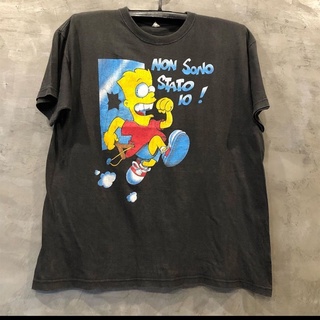 เสื้อยืดแขนสั้น ผ้าฝ้าย 100% พิมพ์ลายการ์ตูน The simpsons The simpsons สไตล์อเมริกัน สําหรับผู้ชายS-5XL