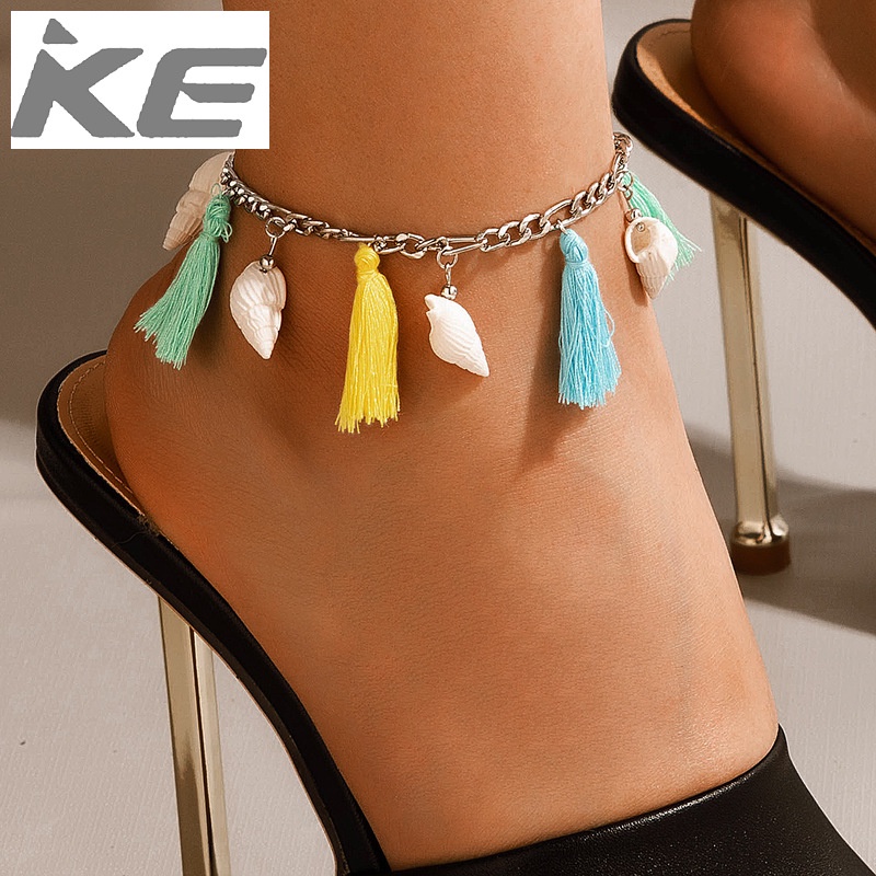 jewelry-bodemia-color-tassel-shell-beach-single-simple-anklet-women-for-girls-for-women-low-pr