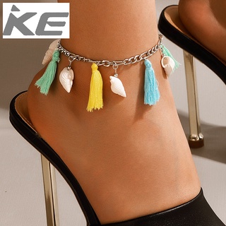 Jewelry Bodemia Color Tassel Shell Beach Single Simple Anklet Women for girls for women low pr