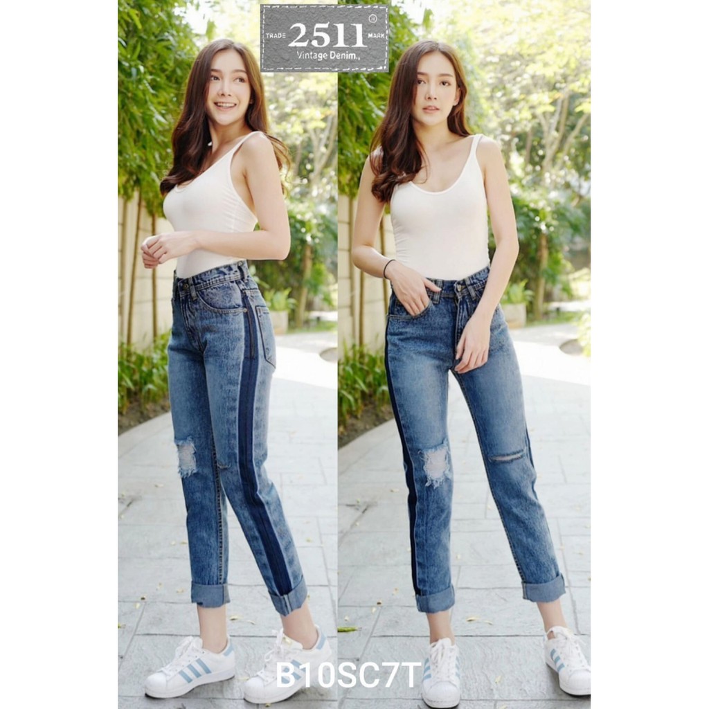 2511-vintage-denim-กางเกงยีนส์-ผู้หญิง-กางเกงยีนส์-ผญ-ทรงบอย