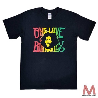Tee Uniqloo One Love Bob Marley T-Shirt เสื้อยืดคอกลมผ้าฝ้าย