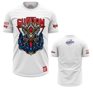 เสื้อยืดแขนสั้น พิมพ์ลาย BAJU Jersey GUNDAM KEPALA สําหรับผู้ชาย และผู้หญิง