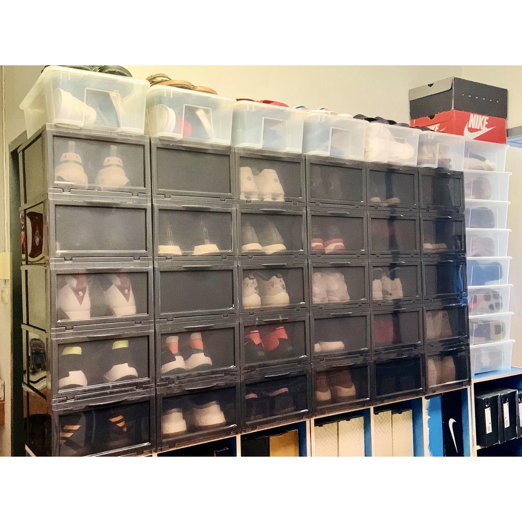 ภาพสินค้าSimplify-กล่องรองเท้า Shoe Box สีดำ (891 บาทได้ 6 กล่อง) จากร้าน simplify_shoebox บน Shopee ภาพที่ 4