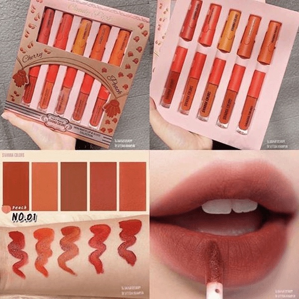 hf3007-sivanna-colors-mini-matte-lip-amp-gloss-collection-คอลเลคชั่นลิปแมทและกลอสมาแล้วจ้า-สาวๆจ๋าาา-2-in-1-ไปอีกกกกกก