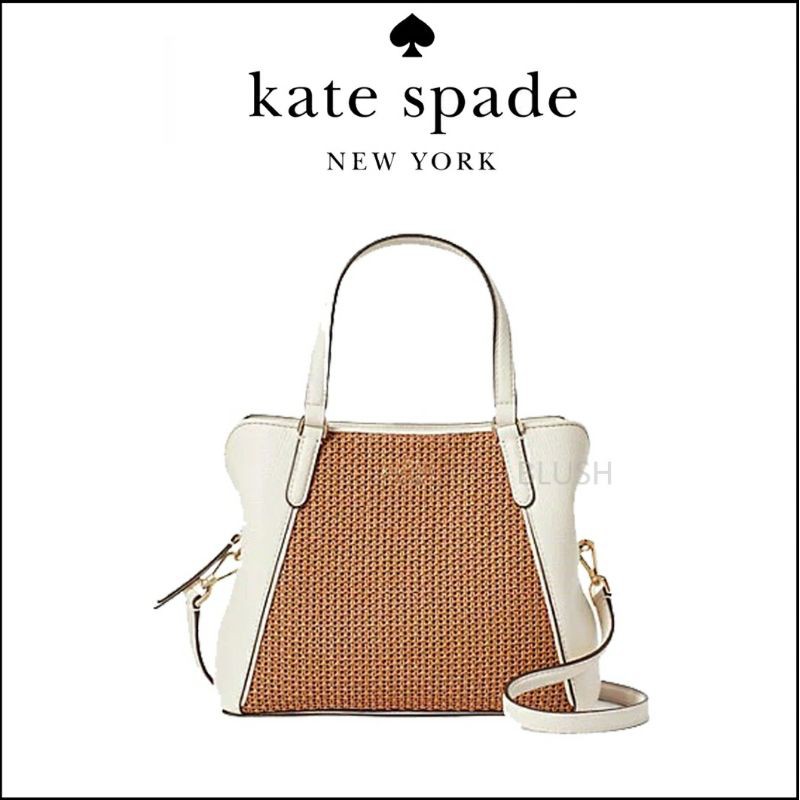 KATE SPADE Jackson Straw Medium Triple Compartment Satchel WKRU6775
