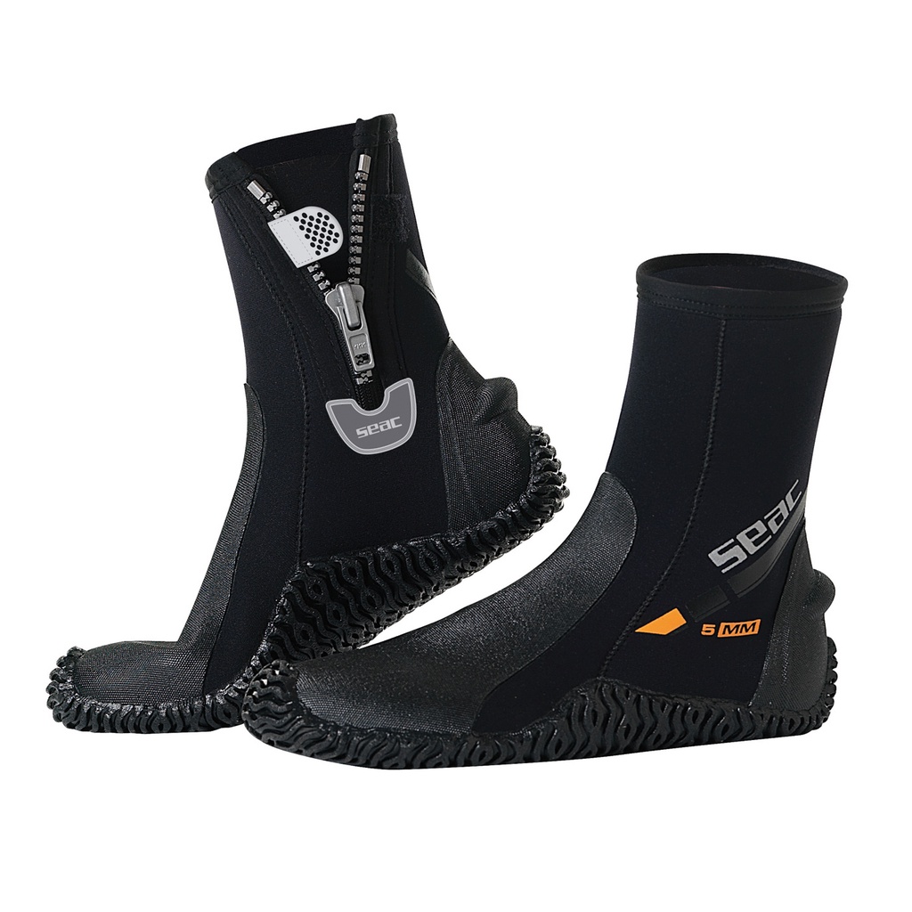 รองเท้าบูธดำน้ำseac-basic-hd-boots-5mm