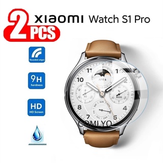 ฟิล์มกระจกนิรภัยกันรอยหน้าจอ 9H 2.5D สําหรับ Xiaomi Watch S1 Pro 2 ชิ้น