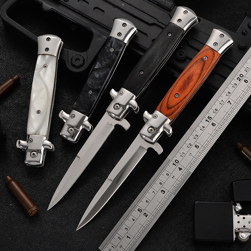 outdoor-equipment-ใหม่ล่าสุด-มีดสแตนเลส-ใบมีดมีความแข็งสูง-genuine-italian-knives-italian-stiletto-knife-folding-knife