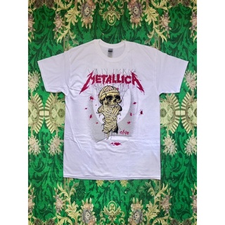 ผ้าฝ้าย 100%🎸METALLICA เสื้อวง Metallica สินค้านำเข้า ลิขสิทธิ์แท้S-3XL