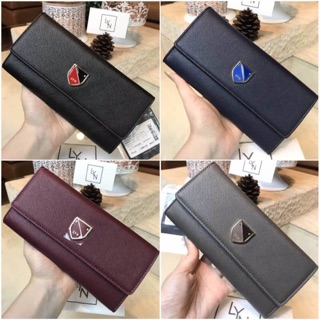 LYN AMOUR Long Wallet กระเป๋าสตางค์ใบยาวรุ่นใหม่ล่าสุดวัสดุหนัง Saffiano