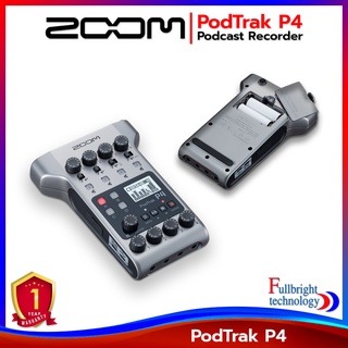 สินค้า เครื่องบันทึกเสียงพกพา Zoom PodTrak P4 Podcast Recorder เครื่องบันทึกเสียงพอดแคสต์มืออาชีพ รับประกันโดยศูนย์ไทย 1 ปี