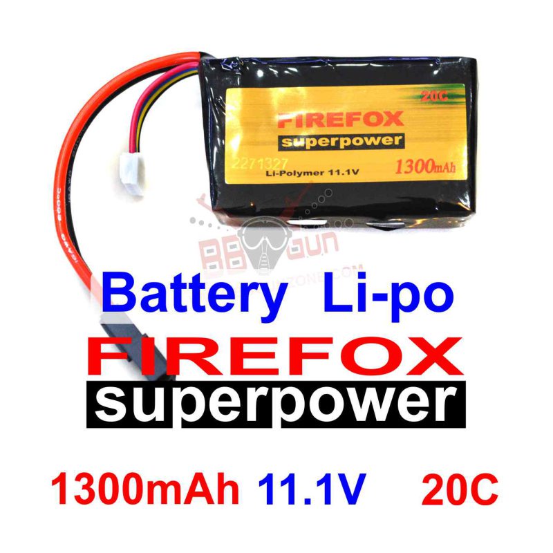 แบตลิโพfirefox-11-1v-1300mah-20c-li-po-lithium-polymer-li-po