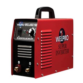 WELPRO เครื่องเชื่อมไฟฟ้าอินเวอร์เตอร์ รุ่น WELARC 160 ขนาด 160 แอมป์ สีแดง เครื่องเชื่อมเหล็ก เครื่องเชื่อม