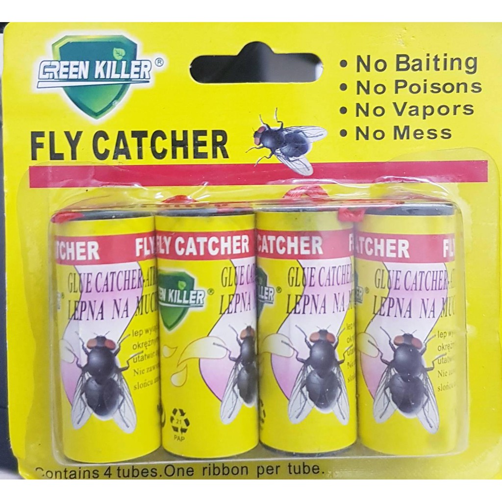 แผ่นกาวดักแมลงวัน-fly-catcher-ดักแมลงหวี่-แมลงขนาดเล็ก-ปลอดภัย-ไร้สารพิษ-ไร้ยาฆ่าแมลง-ใช้งานได้นาน-3-4-เดือน-ได้ผลจริงๆ