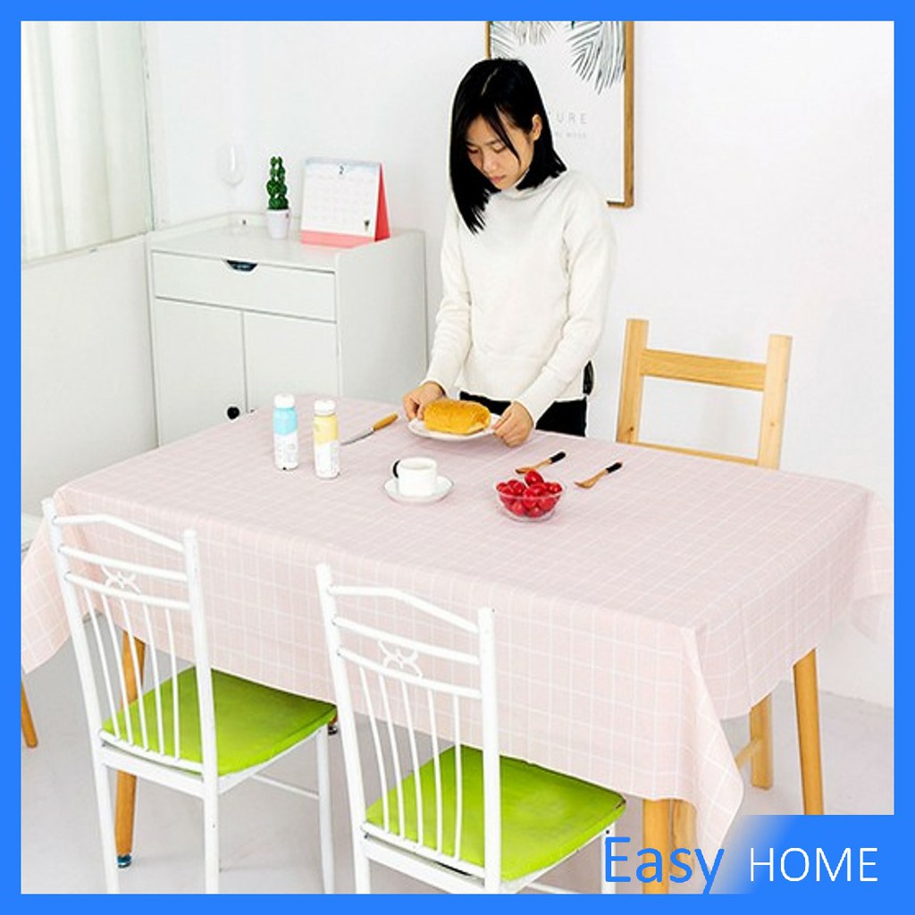 ผ้าปูโต๊ะ-วัสดุ-peva-ผ้าปูโต๊ะ-สี่เหลี่ยม-ลายตาราง-กันน้ำ-มี-4-ขนาด-ผ้าปูโต๊ะ-กันน้ำและกันเปื้อน-กันน้ำ-table-cover