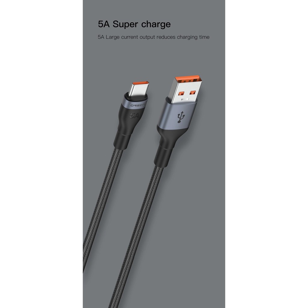 orsen-by-eloop-s6-s7-s8-สายชาร์จ-usb-type-c-to-type-cสายชาร์จเร็ว-ยาว-1-5-ม-สายชาร์จ-type-c-5a-ความยาว-1-เมตร