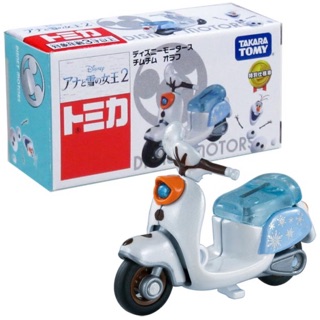 แท้ 100% จากญี่ปุ่น โมเดล ดิสนีย์ มอเตอร์ไซค์ โอลาฟ โฟรเซ่น 2 Takara Tomy Disney Olaf Of Movie Frozen 2 Motorcycle