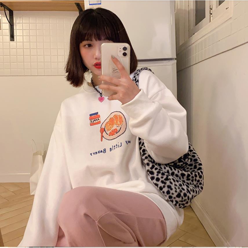 เสื้อสเวตเตอร์ผู้หญิงญี่ปุ่นและเกาหลี-พลัสกำมะหยี่-ใส่สบายสุดๆ-ลายน่ารัก-3-สี-m-2xl