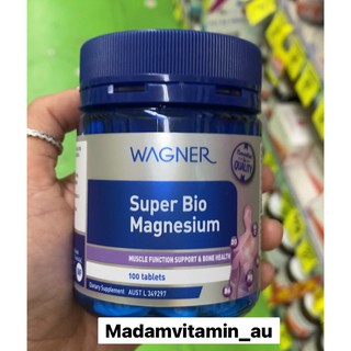 ภาพขนาดย่อของภาพหน้าปกสินค้าChelated MAGNESIUM Wagner ออสเตรเลีย คีแลตเมกนีเซี่ยม เกรดไบโอ 100 Capsules จากร้าน madamvitamin_au บน Shopee ภาพที่ 1